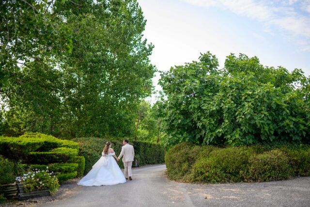 Quinta de Casamento casal no jardim