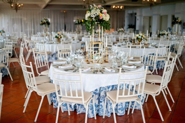 quinta de casamento mesas